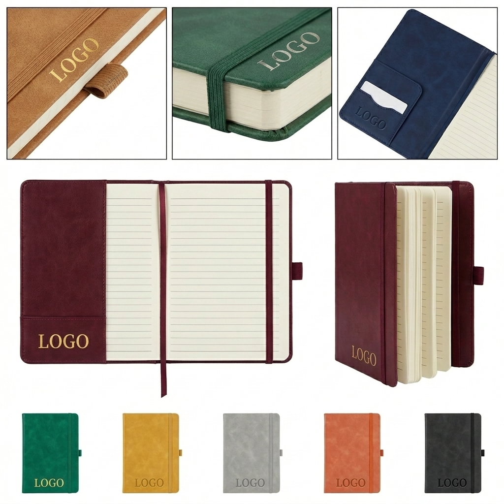 Customizable A5 PU Leather Notebook for Corporate Gifting & Bulk Orders