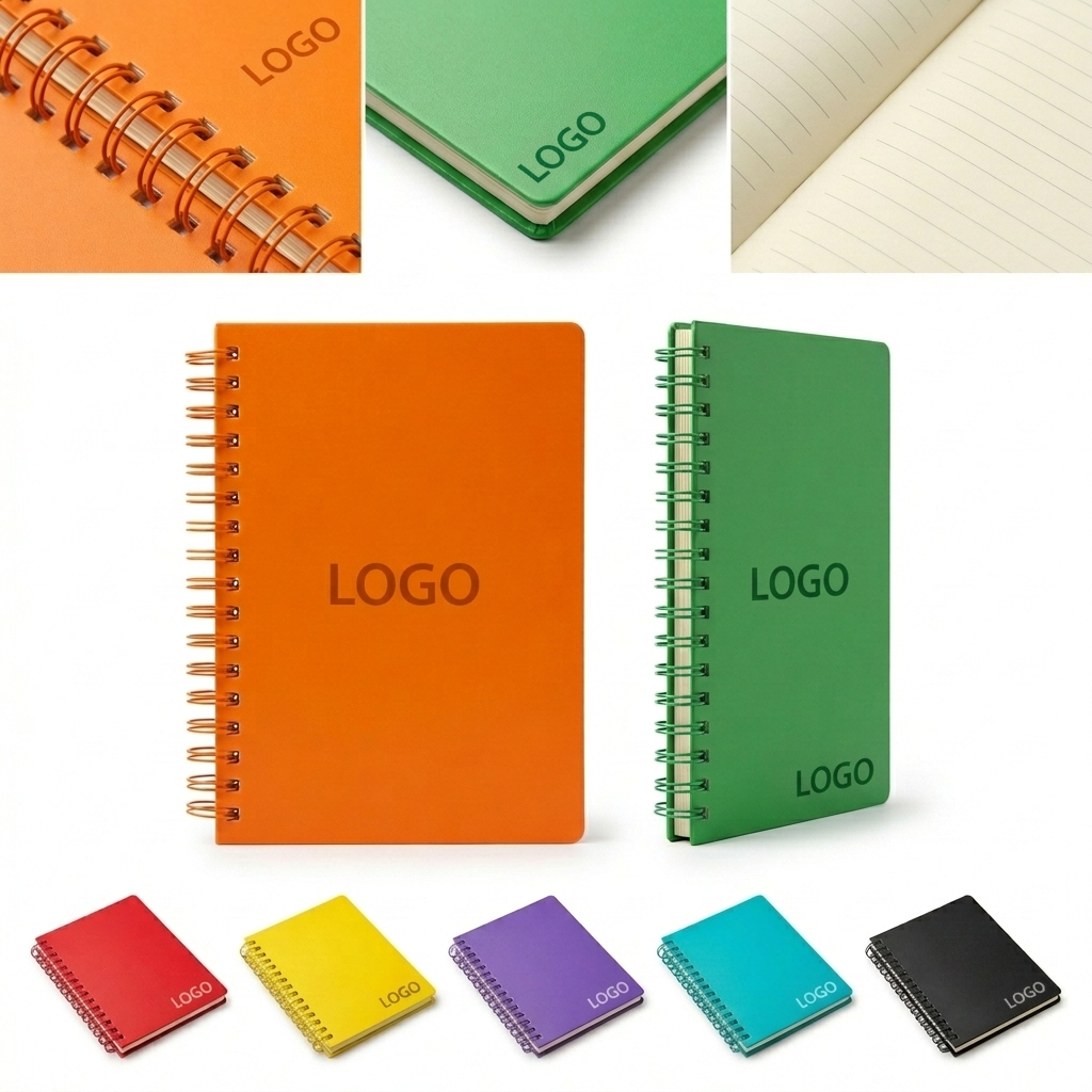 A5 Spiral-Bound Poly Cover Planner with Custom Logo