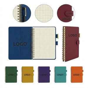 A7 Side Spiral Bound Mini Notebook with Premium Paper & Flat-Lay Design